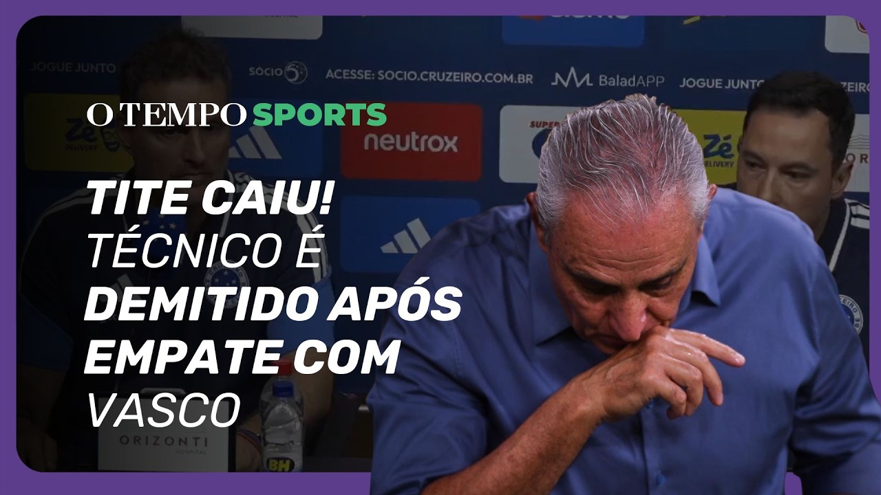 Cruzeiro demite Tite ap&oacute;s empate com o Vasco no Mineir&atilde;o