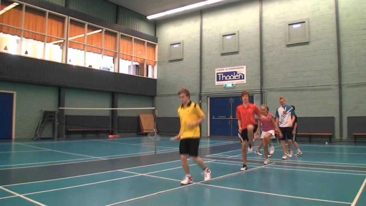 Badminton touw-training/ badminton rope practice