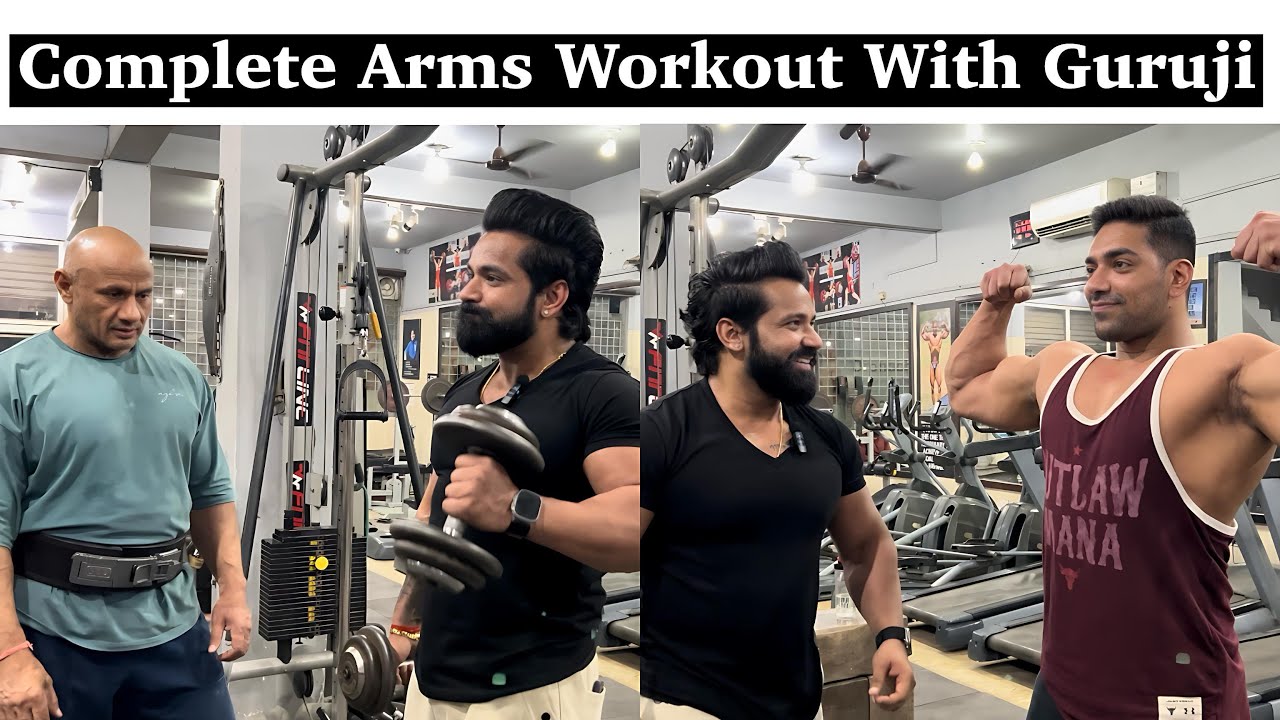 Simple And Effective Arms( Biceps/Triceps) Workout|| Guru Ji Aur Rohit Ke Sath Arms Workout