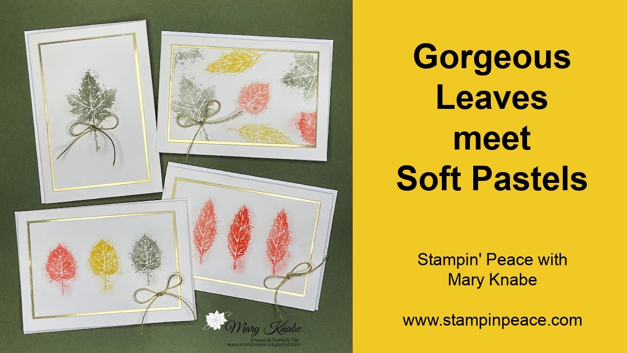 Poppin' Pastels with Gorgeous Leaves Stamp Set