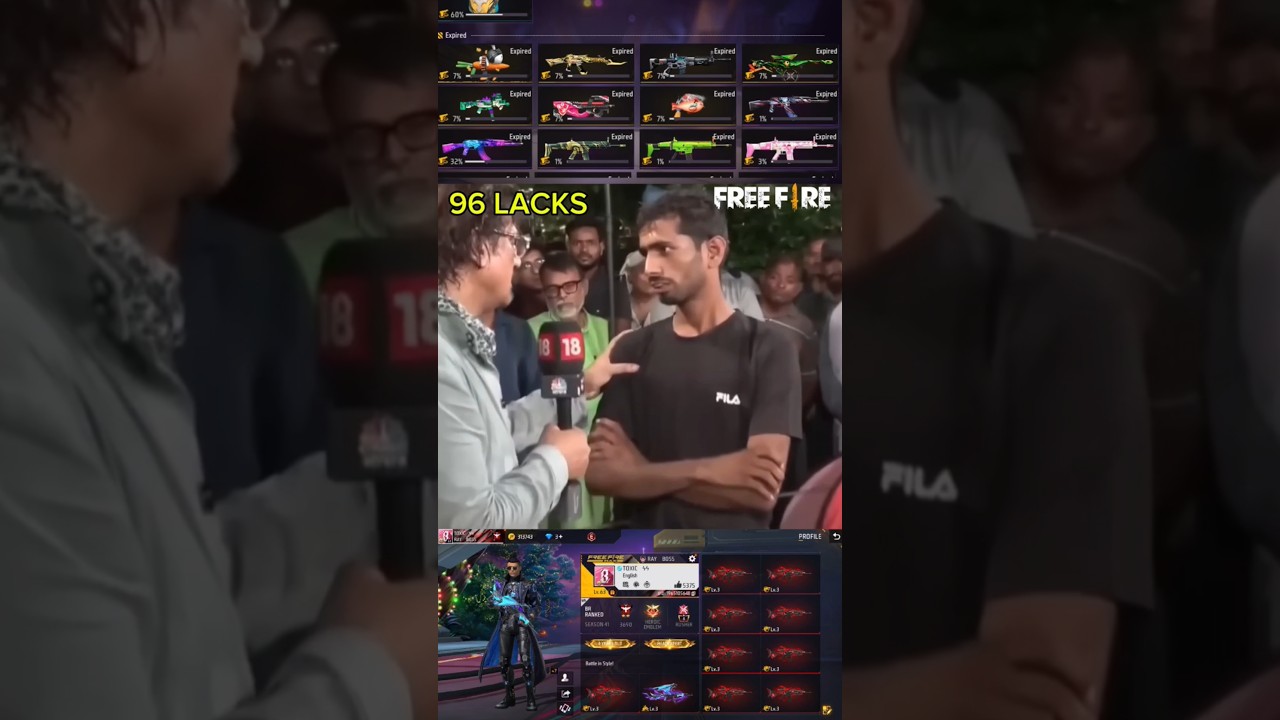 96 Lakh Ka Karj in free fire 🤯#freefire #trending #shortsfeed #96lakh #shorts