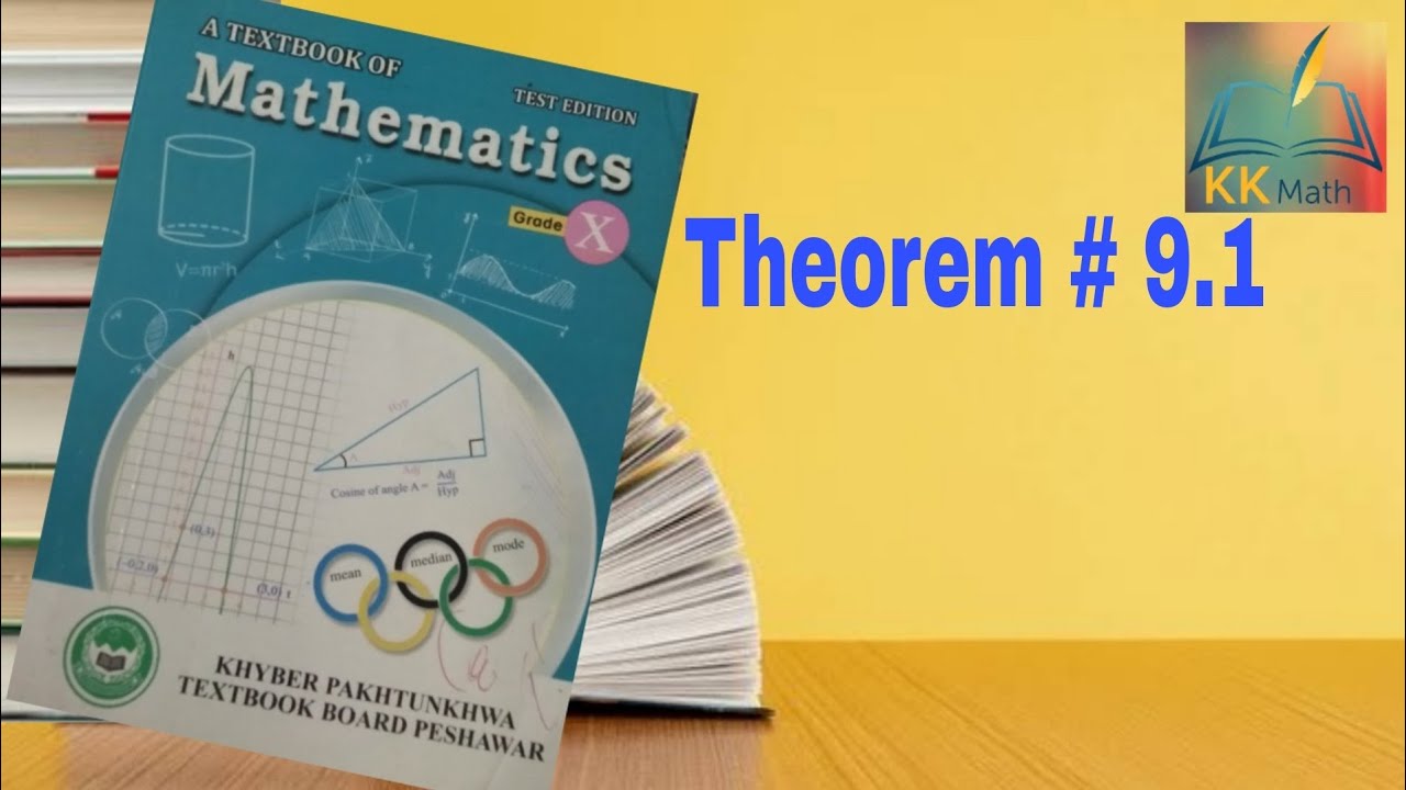 kpk board 10 class math unit 9 Theorem 9.1 @KK Maths