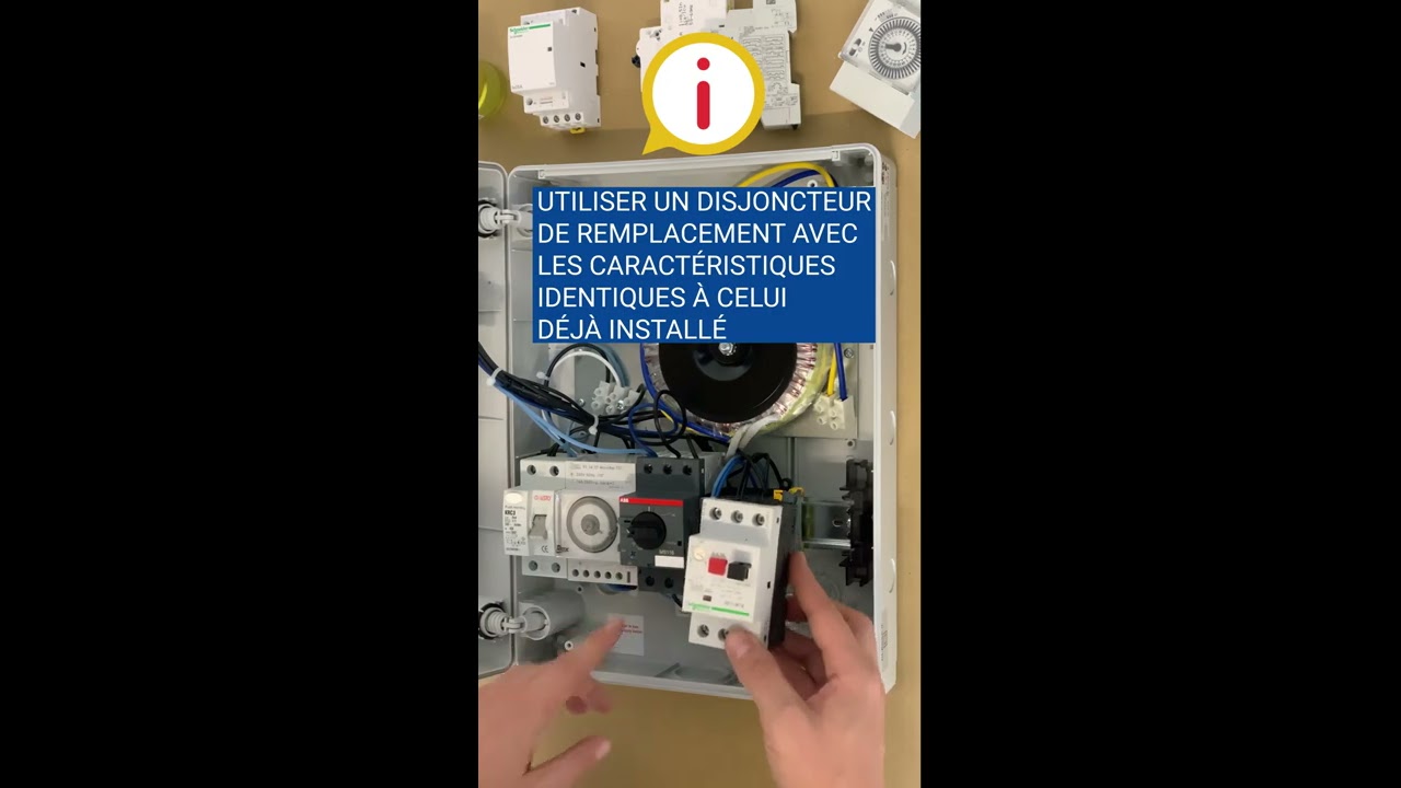 ▶️ Coffret électrique standard - remplacement d'un disjoncteur magnéto-thermique 🛠