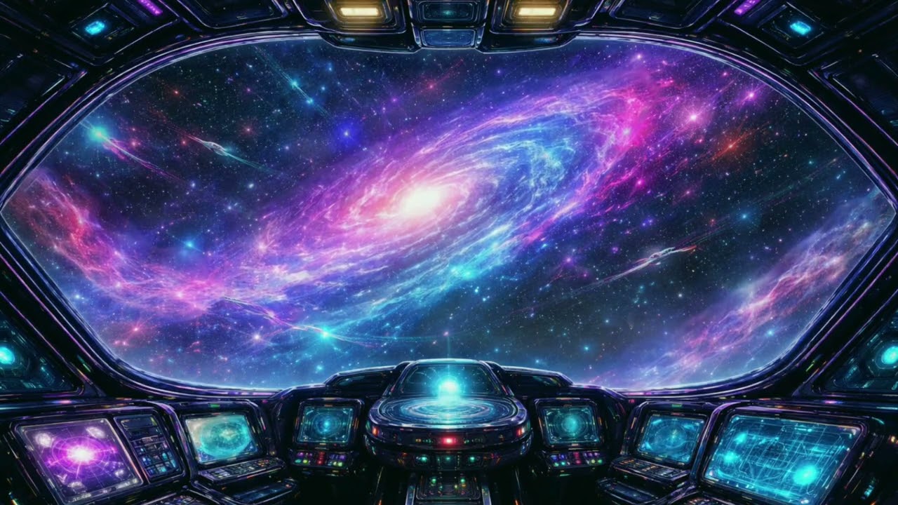 Sleep 🚀 Deep Space Cockpit View | 12 Hour Healing Frequency for Deep Rest