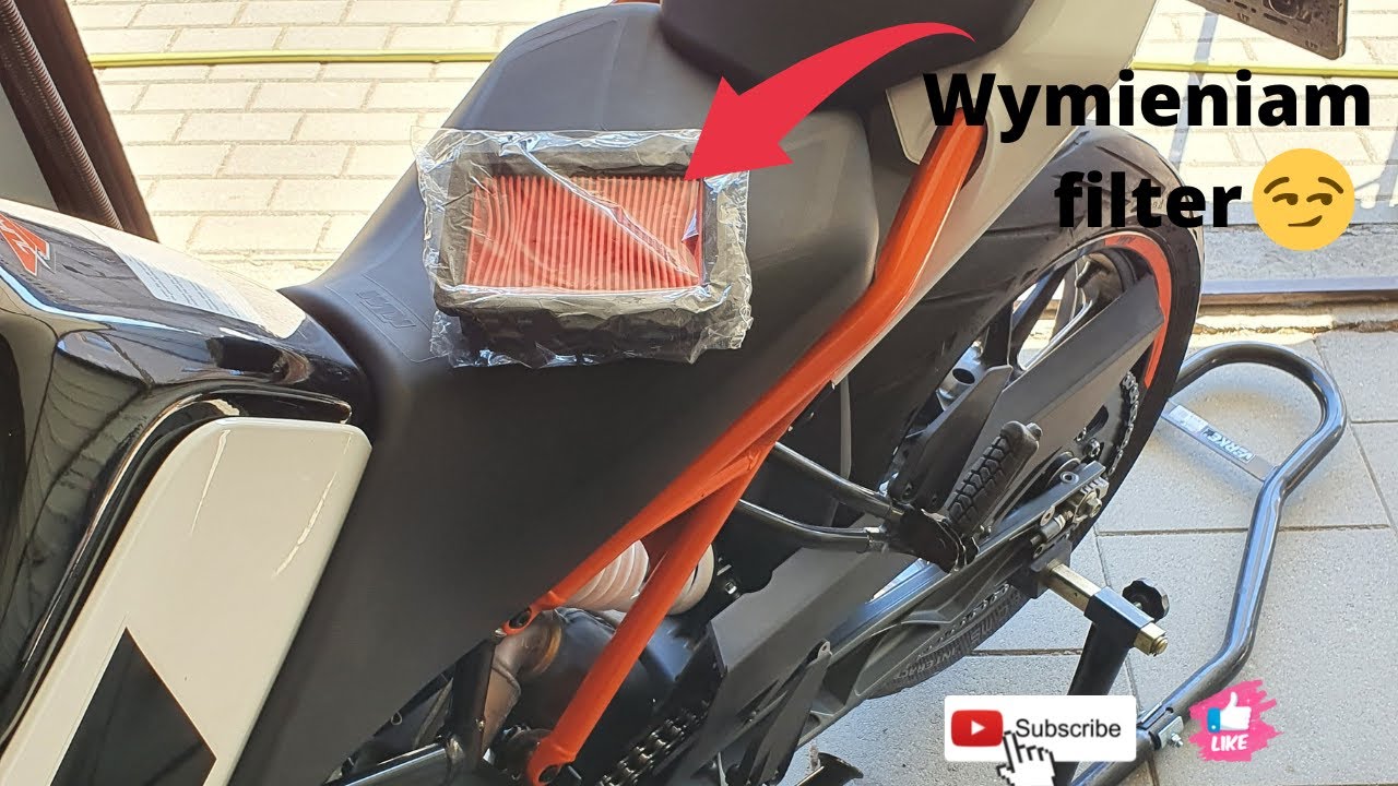Wymiana filtra powietrza.....#ktm DUKE 125