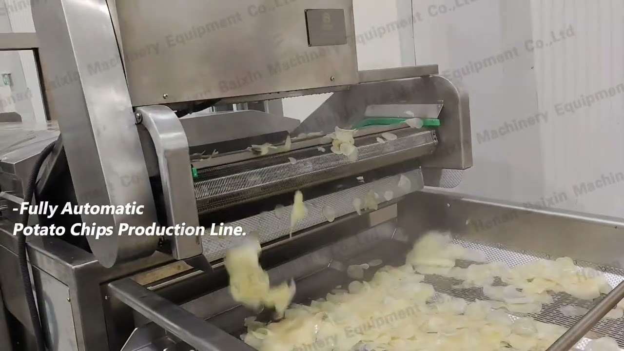 Fully Automatic 300kg/h Potato Chips Production Line .How to produce potato chips ? #manufacturing