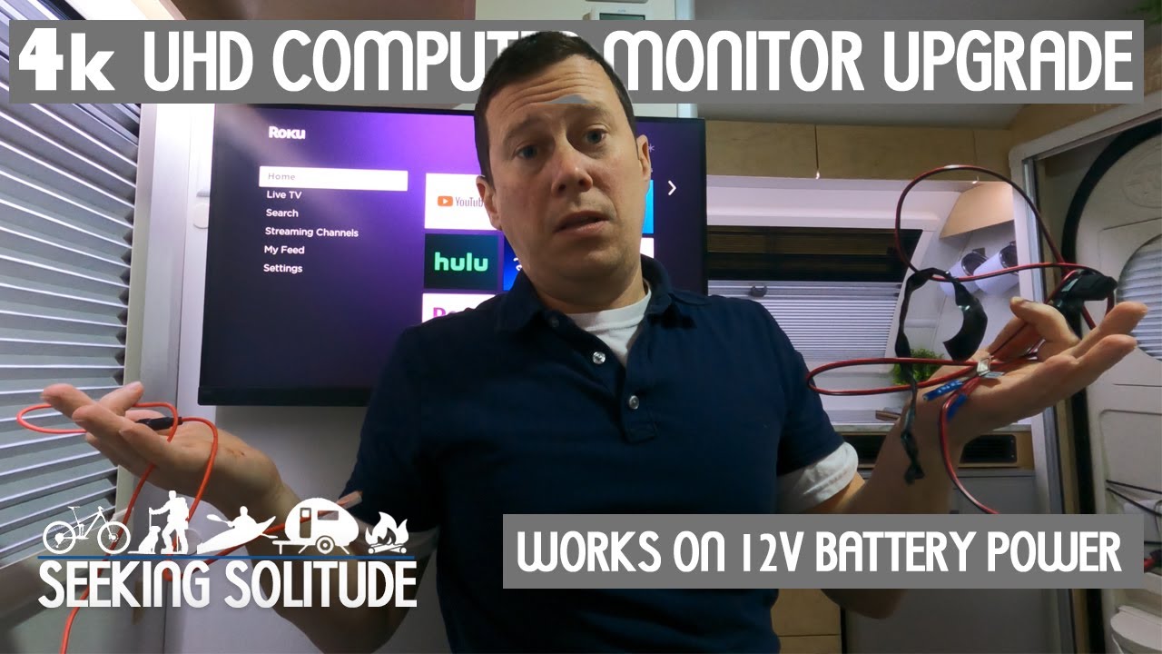 RV Television Upgrade 4K UHD T@b 320.  Works on 12v Battery Power