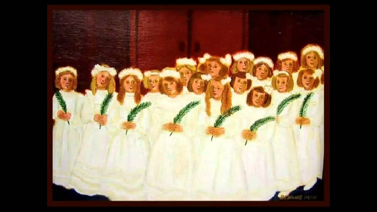 Bruidjes op het kerkplein