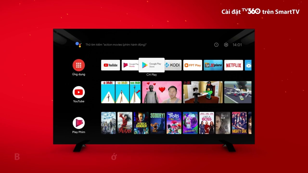 Hướng Dẫn C&agrave;i Đặt Ứng Dụng TV360 Tr&ecirc;n Android TV