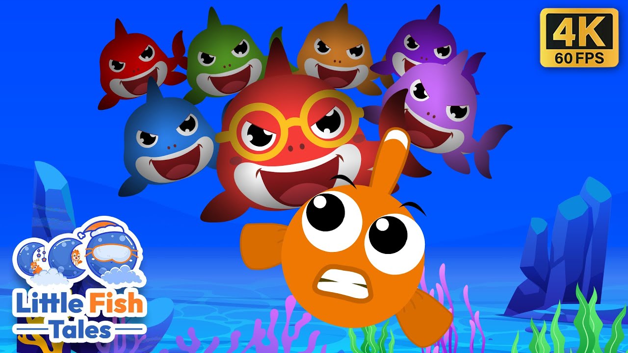 Rainbow Shark 2 | Children's and Kid's Songs | Little Fish Tales | #babyshark