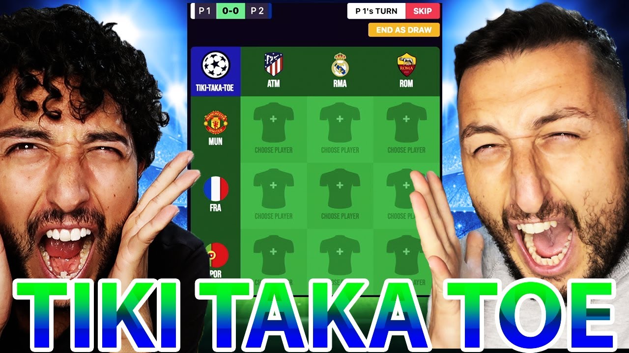 🏆 TIKI TAKA TOE: SUPERSFIDA coi CALCIATORI EUROPEI‼️ GABBOMAN VS FABIO #2