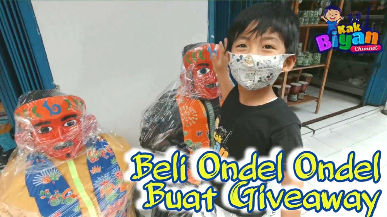 Kak Biyan Beli Ondel Ondel Betawi 1 Meter Buat Giveaway 🌟🌟 Borong Toko Souvenir Betawi Online