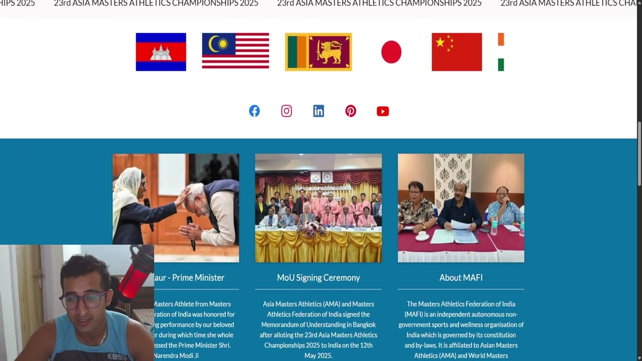 23rd AMAC 2025 Full Details | Asia Masters Athletics Championship Chennai Dates, Events  & Venue