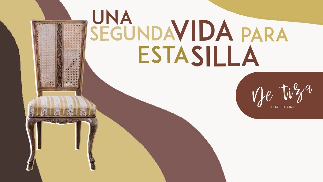 Recicla y tapiza una silla con Chalkpaint de Tiza
