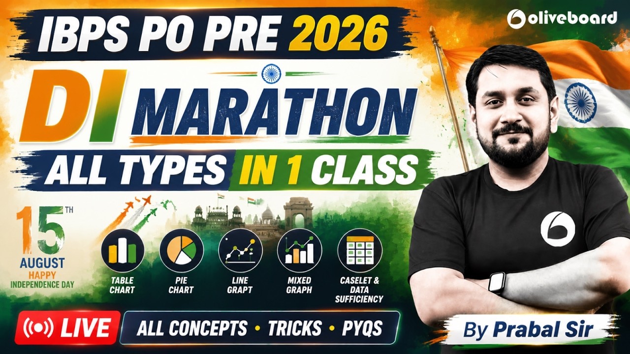 IBPS PO DI MARATHON 2026 | All Types in 1 Class | PYQs + Tricks | Prabal Sir | Oliveboard