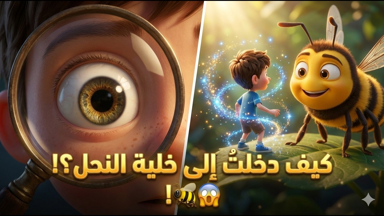آدم في مملكة الطنين: مغامرة الرحيق المفقود 🐝✨