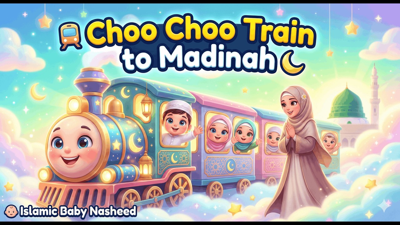 Поезд «Чу-чу» в Медину 🚆🌙 | Исламский нашид для младенцев и малышей 👶 | Мирная мусульманская песн...