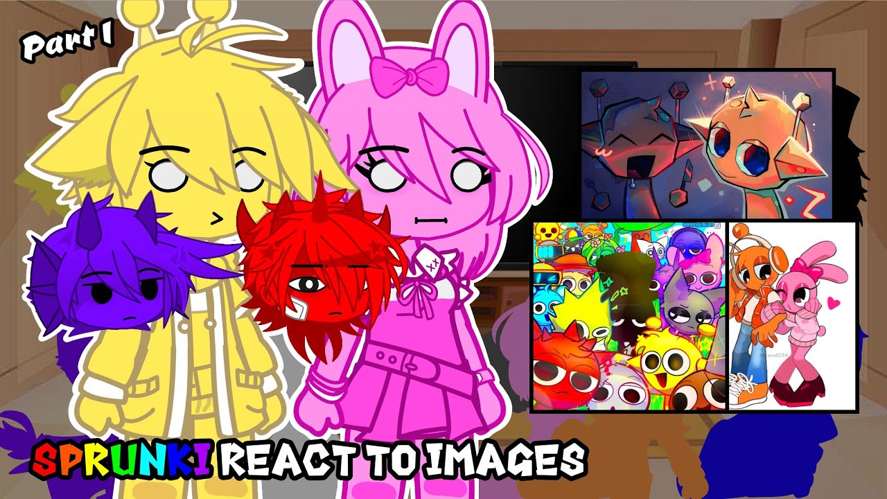 Sprunki Casts react to Images // Pt.1 // (Original) // Sprunki Incredibox // Short-GCRV