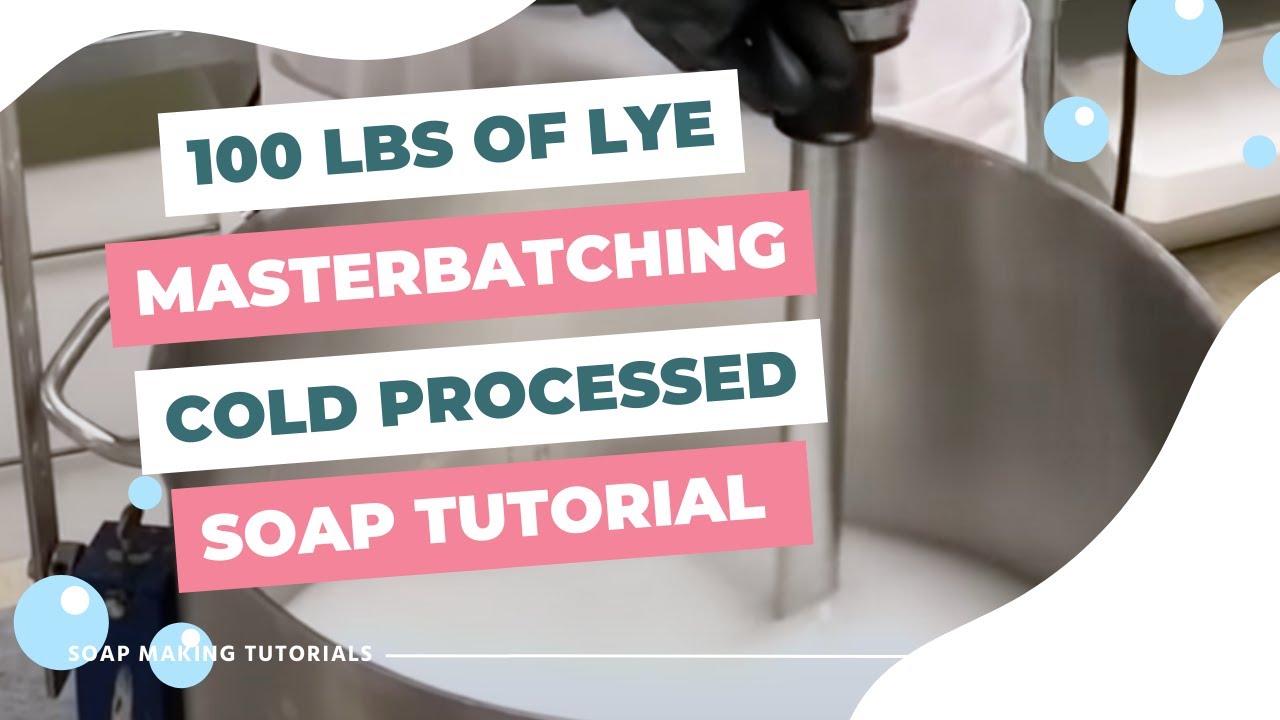 How to Masterbatch 100 lbs of Lye Solution | Cold Process Soap Making 👩‍🔬