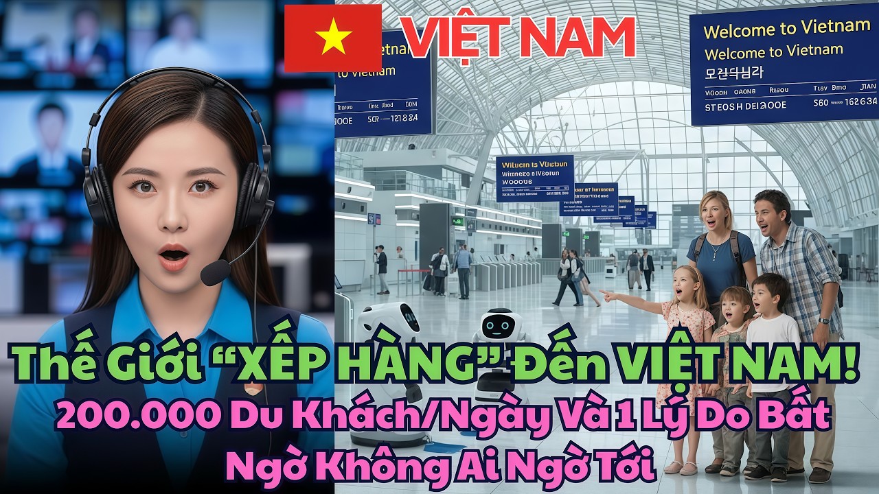 Thế Giới “XẾP HÀNG” Đến VIỆT NAM! 200.000 Du Khách/Ngày Và 1 Lý Do Bất Ngờ Không Ai Ngờ Tới