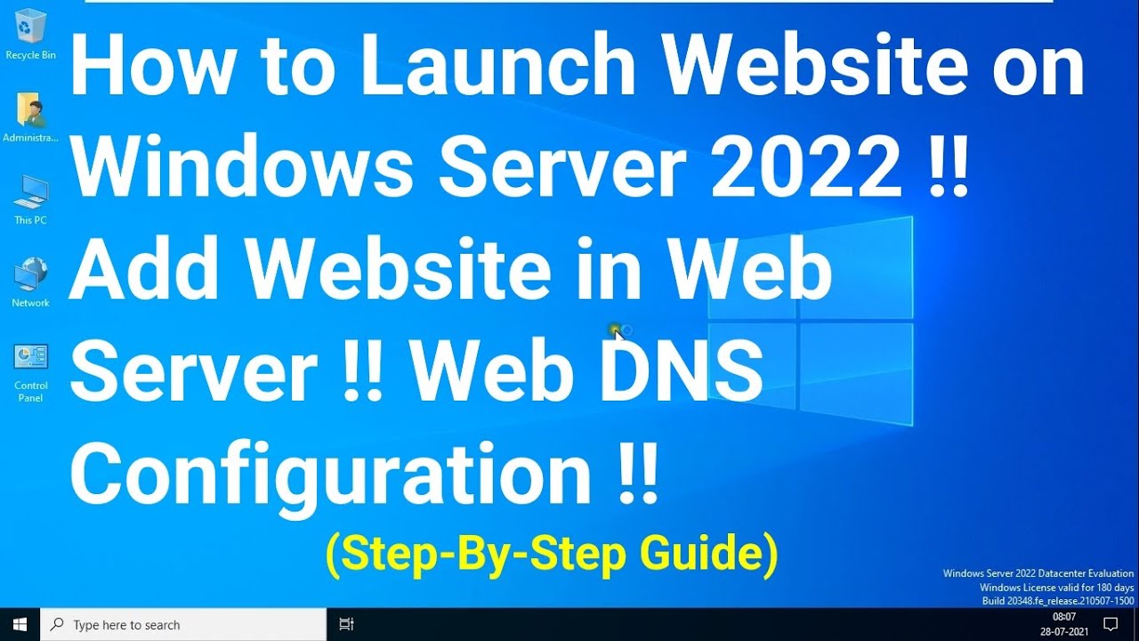 Как запустить веб-сайт на Windows Server 2022!! Добавить веб-сайт на веб-сервер!! Конфигурация ве...