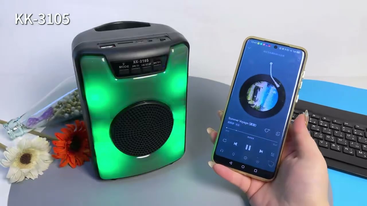 KK-3105 ANHE colorful lights wireless speaker 
