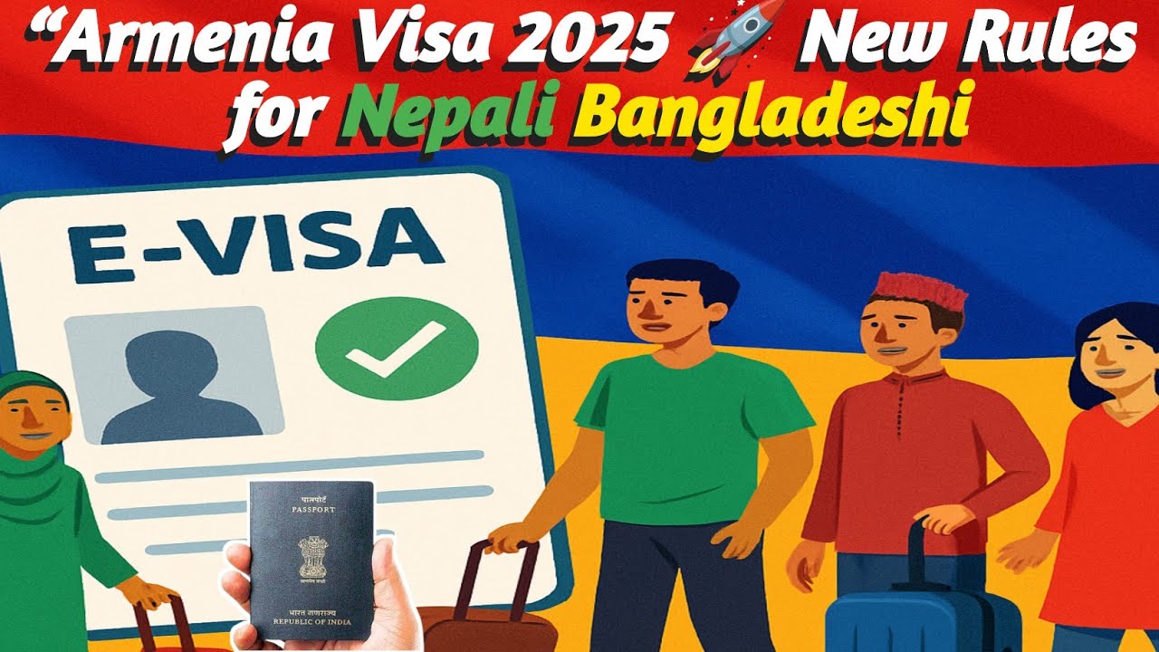 Armenia Visa 2025 | New e-Visa Rules for Bangladeshi & Nepali Citizens | Jobs & Travel Update