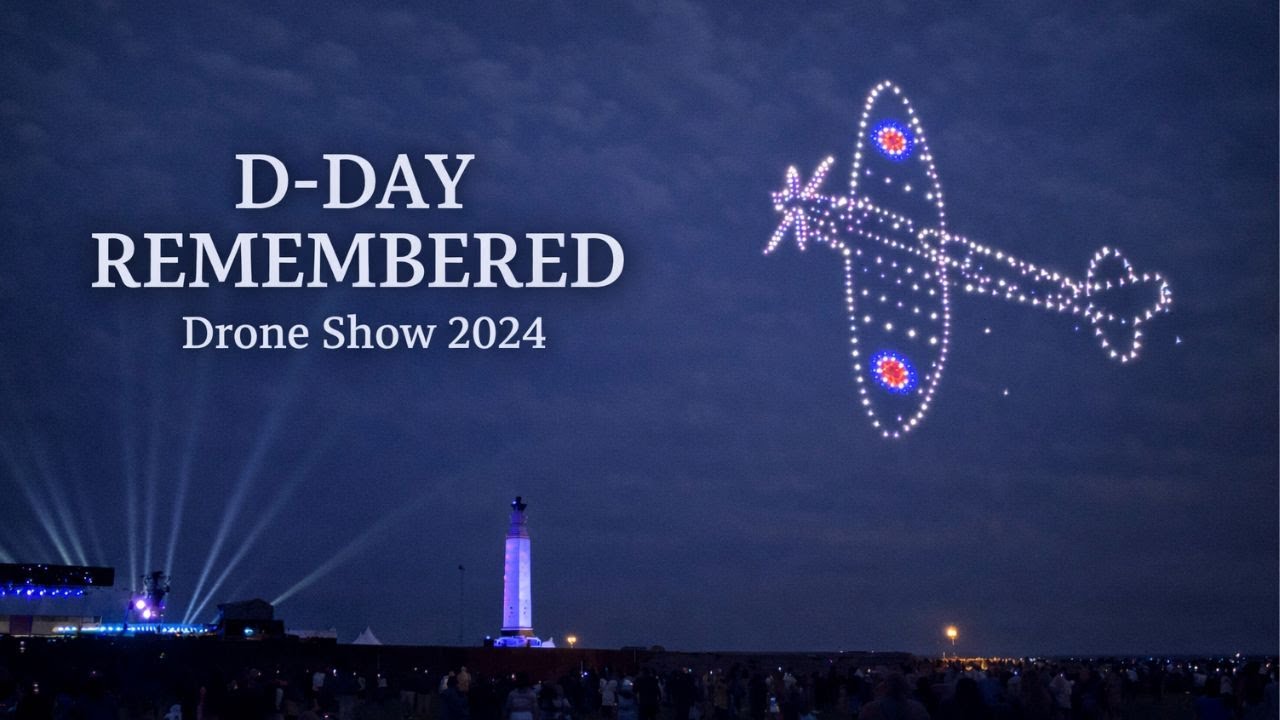 MUST WATCH: Stunning D-Day Drone Show