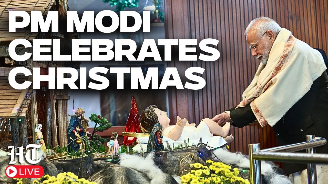 LIVE: PM Narendra Modi Celebrates Christmas At Cathedral Church Of The Redemption In New Delhi