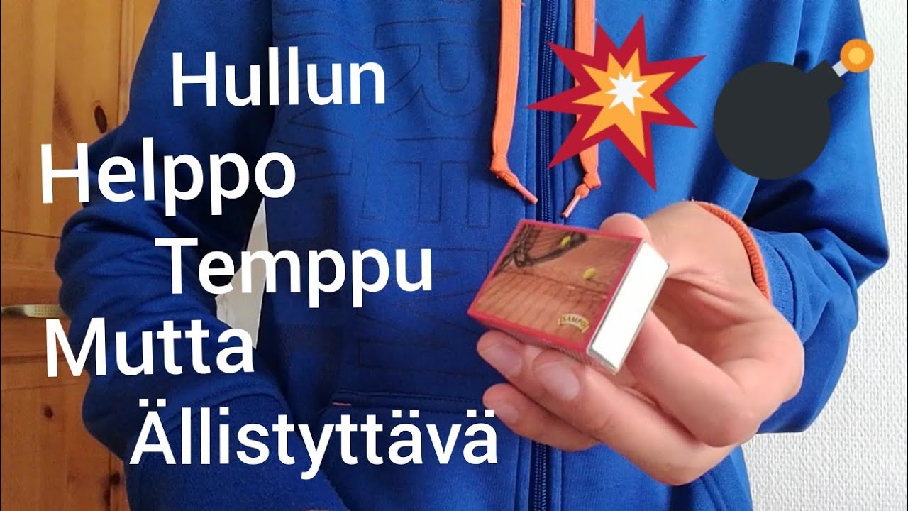 Taikatemppu (tulitikkuaski) - Tutorial