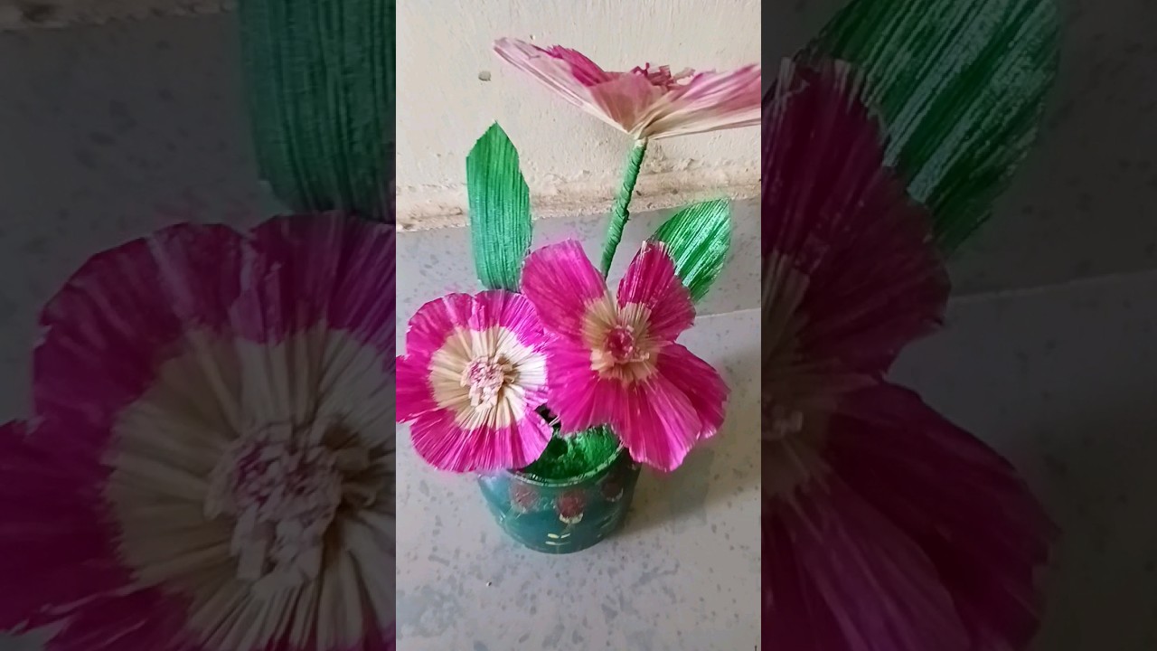 @vms craft#How to makepopcorn leaf's used to flowers&leafes