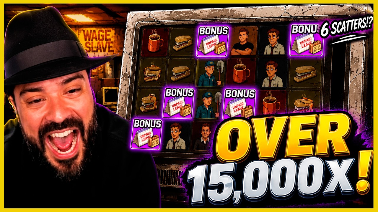 SUPER RARE 6 SCATTER FREE SPINS on WAGE SLAVE!
