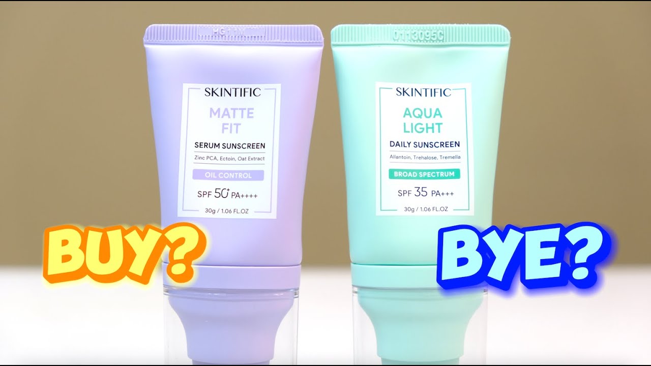 BATTLE JULID SKINTIFIC SUNSCREEN Matte Fit vs. Aqua Light Oily Skin?