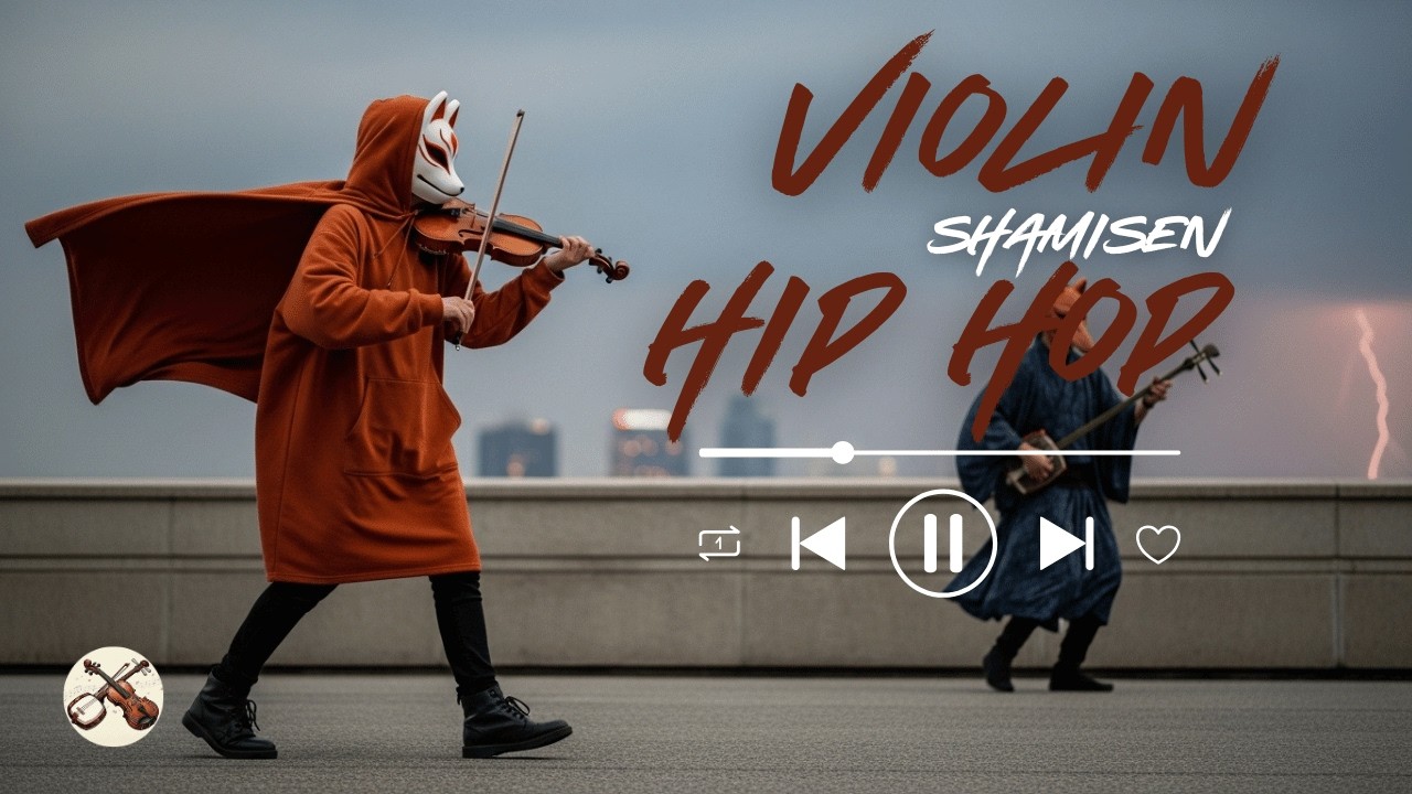 Violin x Shamisen — Hip Hop Fusion | Dark Rooftop Samurai Vibes (No Lyrics BGM)