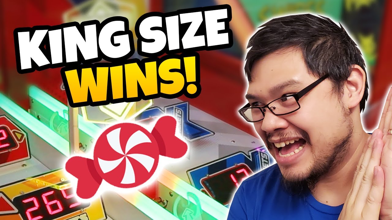 Winning BIG Candy Prizes from the Arcade! 🍬