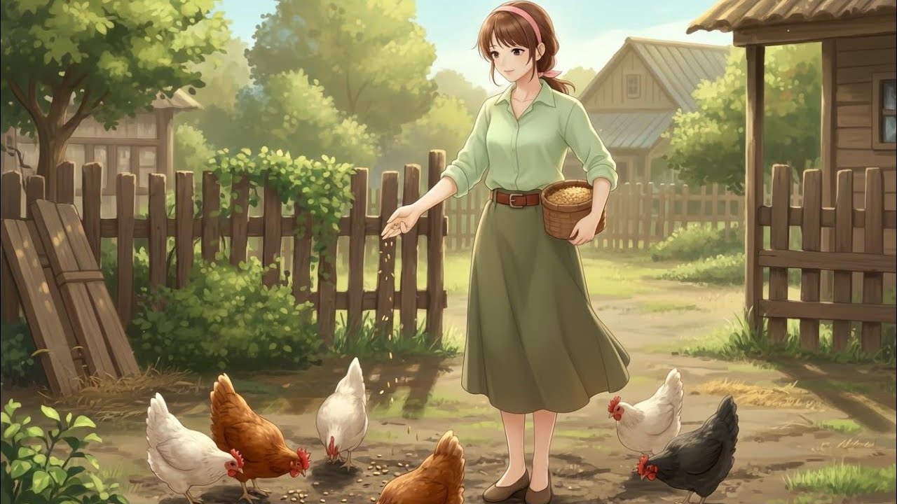  A Quiet Morning Caring for Poultry | Slow Village Life ASMR | #calmasmr#ghiblistudio 