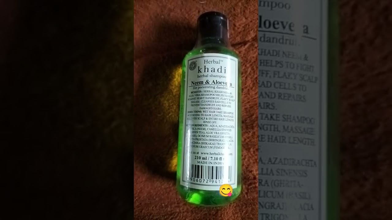 khadi herbal Neem & Aloevera shampoo...