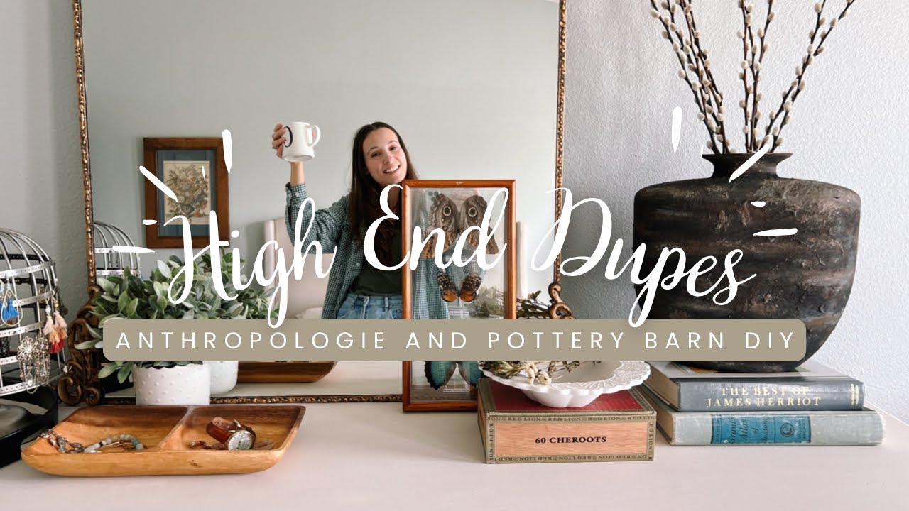 How to DIY the Anthropologie Mirror & Pottery Barn Ceramics | THRIFT FLIP + HIGH END DUPES