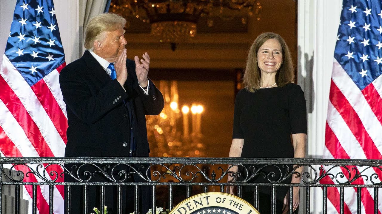 Mike Pence Is Not at Amy Coney Barrett’s Supreme Court Oath