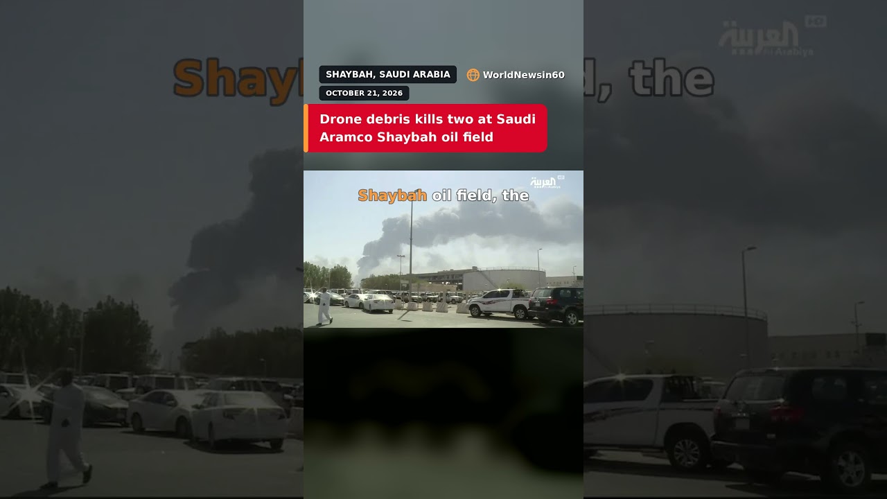 Drone debris kills two at Saudi Aramco Shaybah oil field