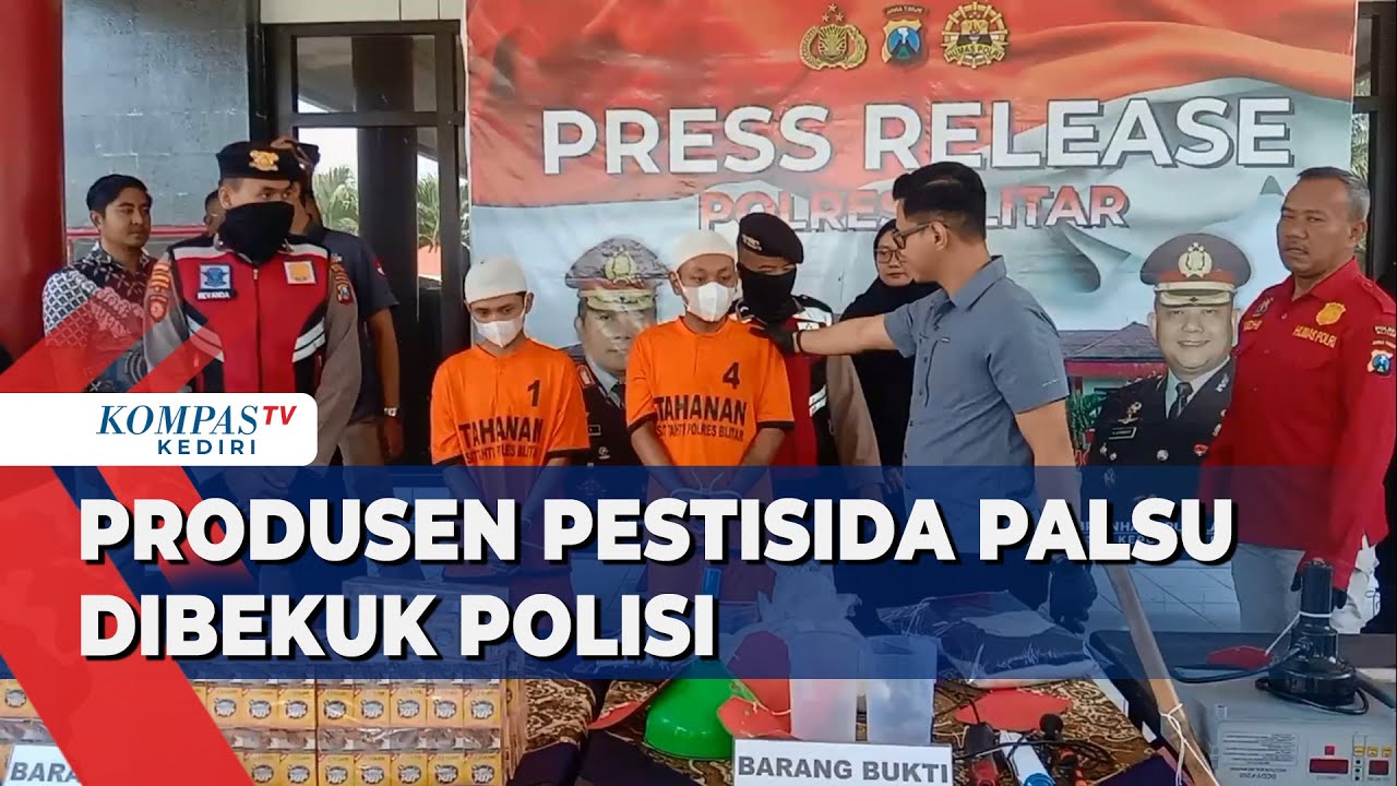 Polres Blitar Tangkap Pelaku Pembuat Pestisida Palsu