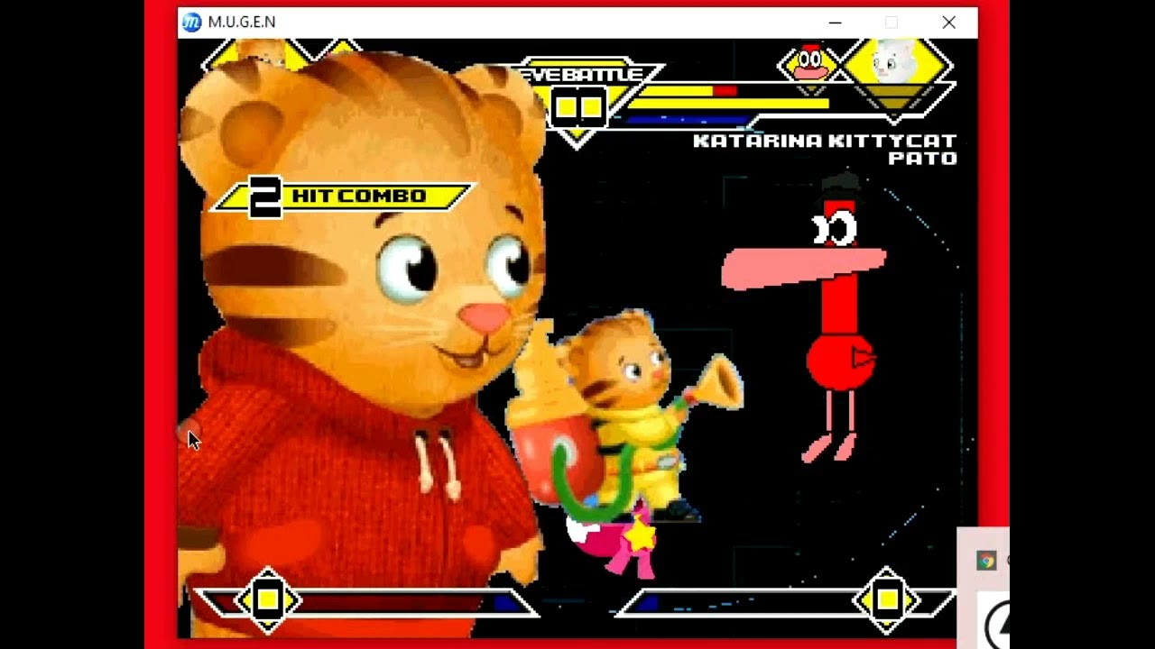 Mugen Battle Daniel Tiger and Pinkfong vs Katarina Kittycat and Pato