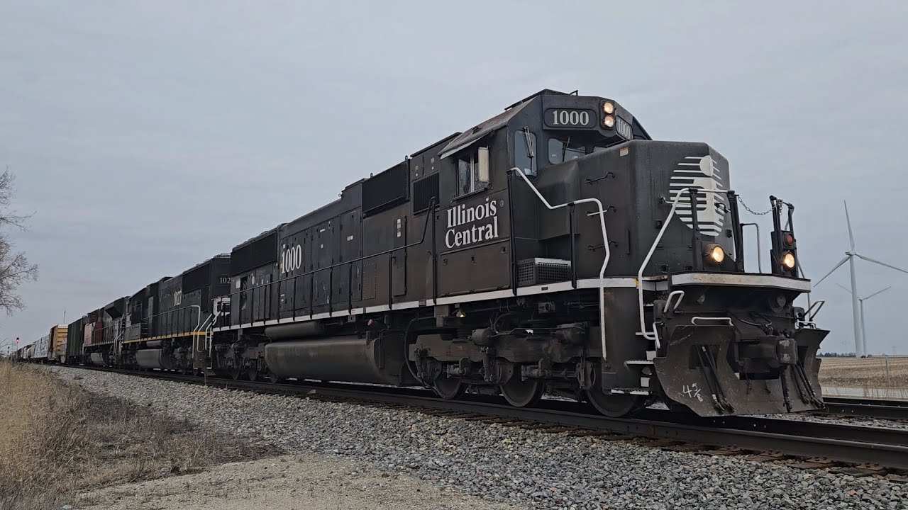 Trains on The Canadian National Chicago Sub.