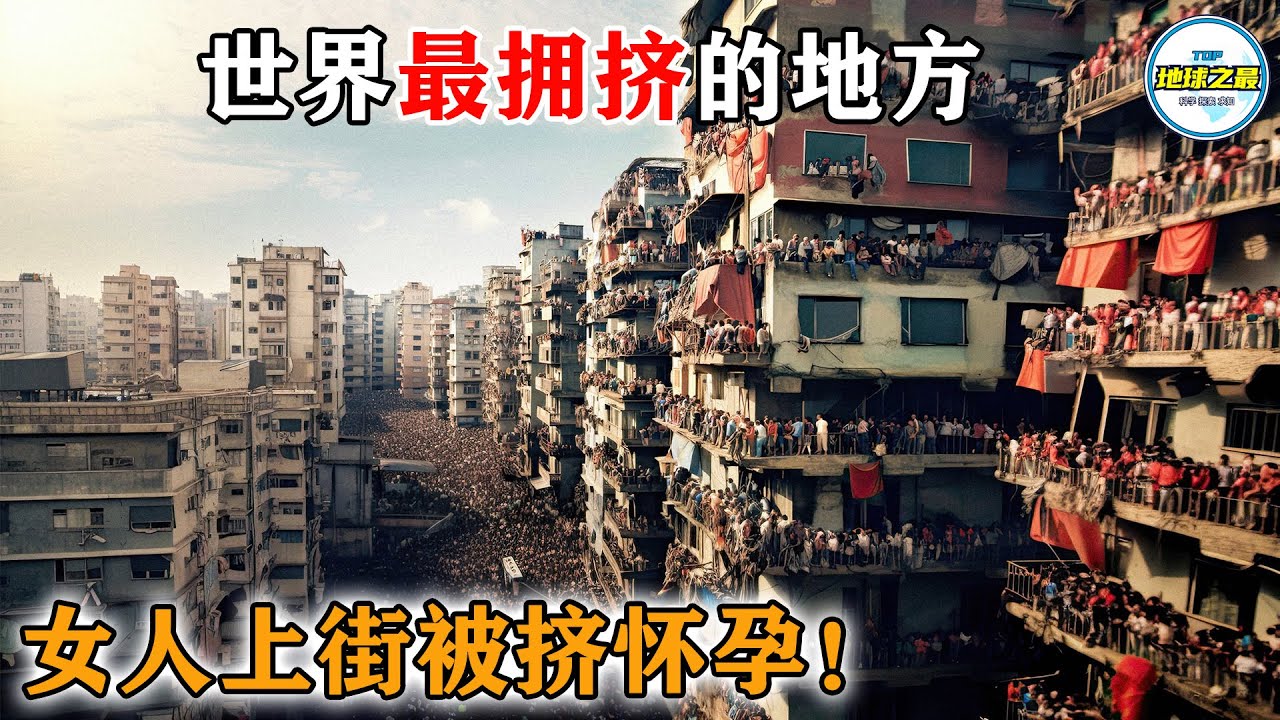 女人上街被挤怀孕！男人也得穿铁裤裆？世界上人口最稠密的20个地方，人均不足1米，睡觉都没地儿躺！丨地球之最#冷知识 #排名 #世界之最#纪录片#地球之最top#top20#top10#最拥挤的地方
