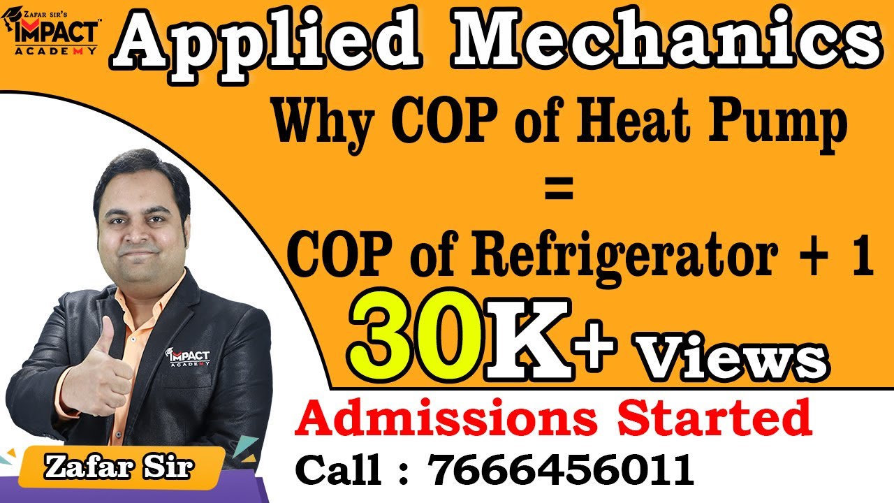Why COP of Heat Pump = COP of Refrigerator + 1 | Refrigeration & Air Conditioning | #engineering