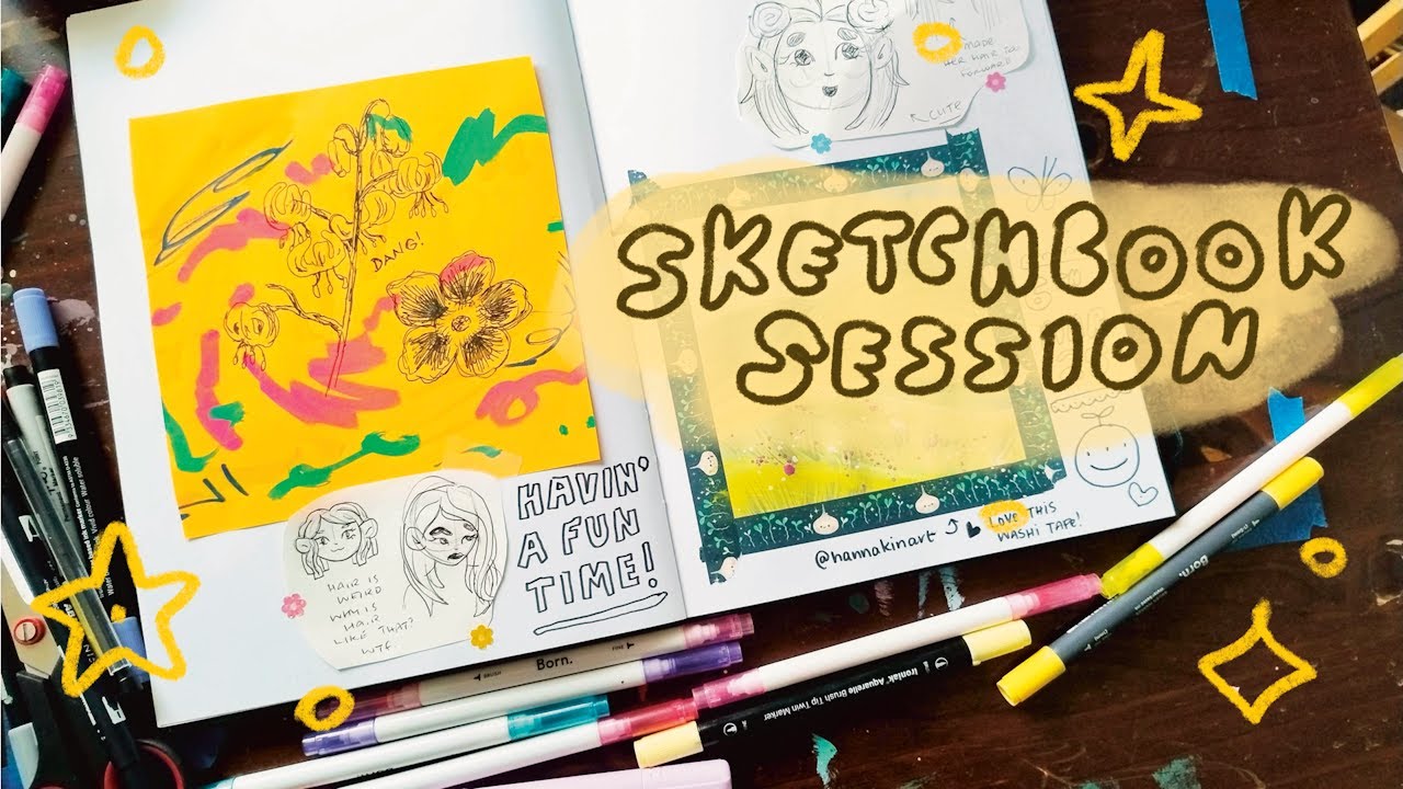 ASMR Sketchbook Session | No Talking, No Music