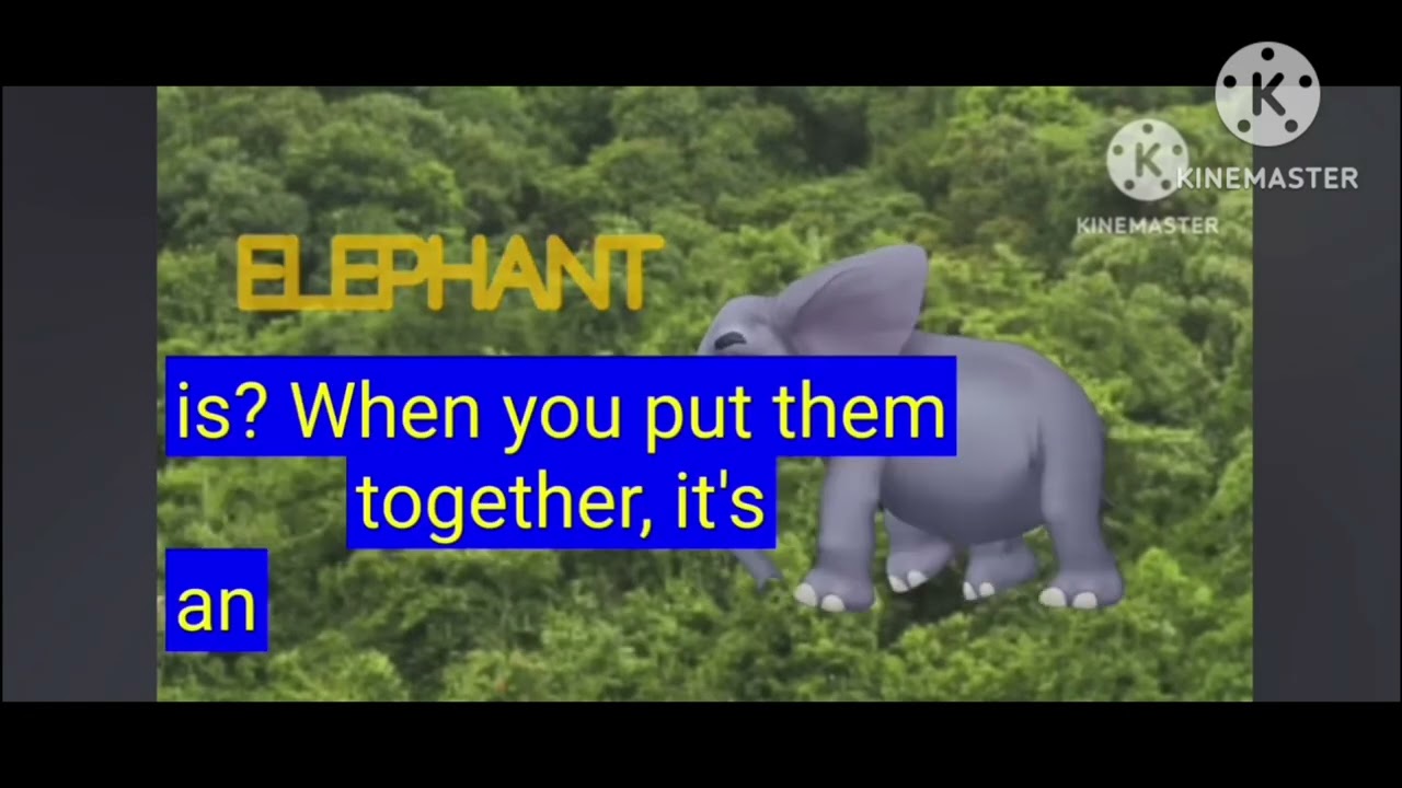 E Is For Elephant Reversed