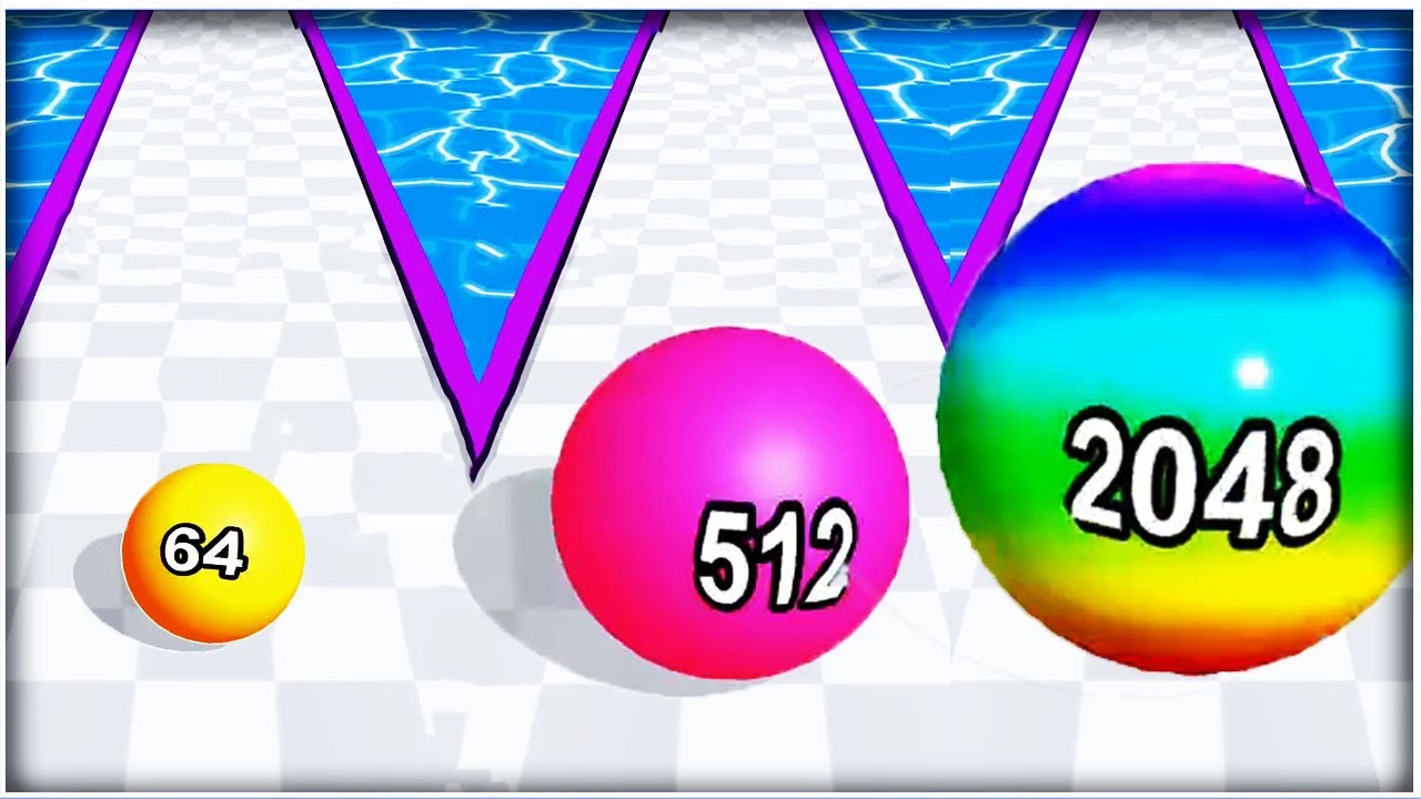 2048 Ball Run Games Rolling Balls Merge Match - Gameplay Walkthrough - Levels 1-20