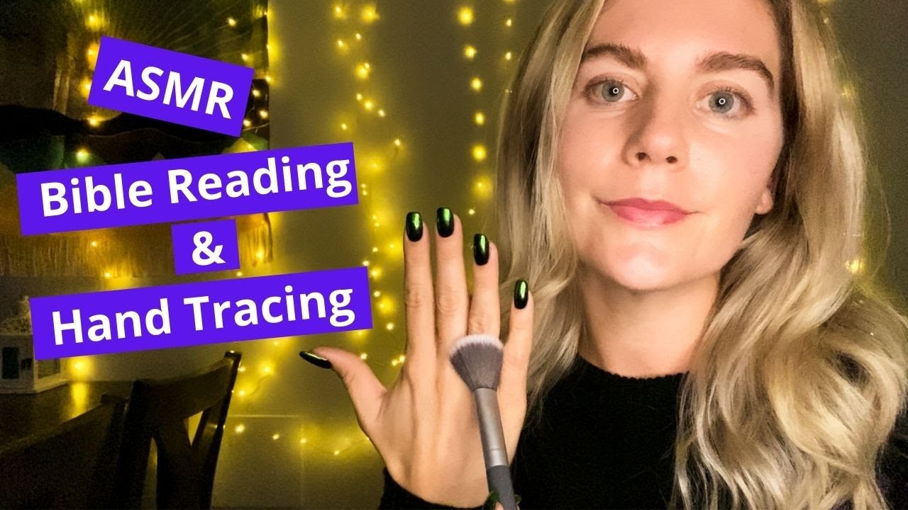 ASMR Hand Tracing and Hand Movements ~ Whispering Ephesians 4-6