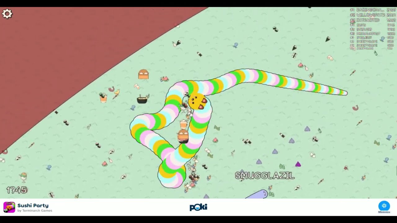SUSHI PARTY (2024) High Score 6262 || 2/3 || POKI